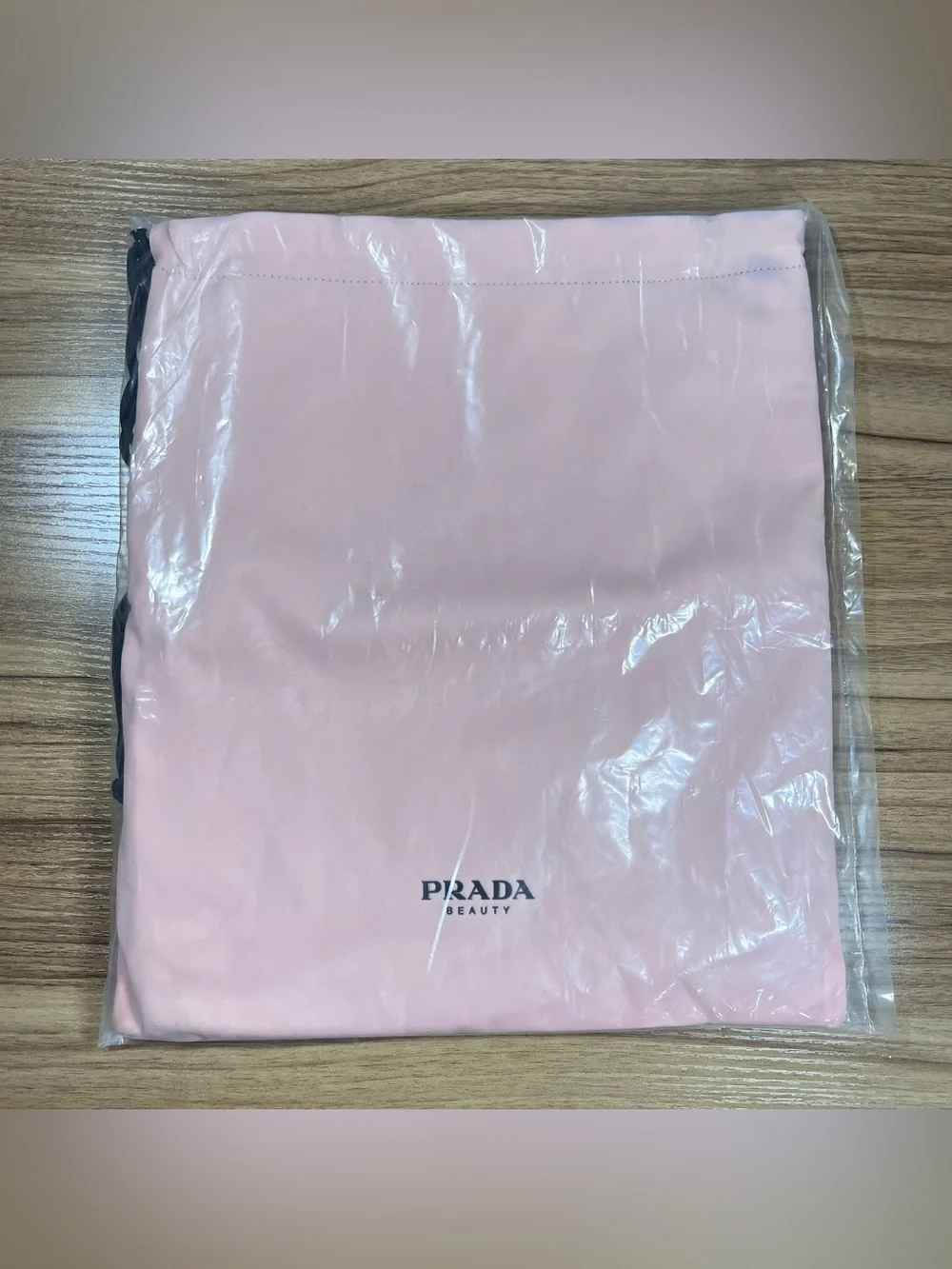 Prada Beauty Paradoxe Reversible Pink Black Satin Drawstring Backpack New